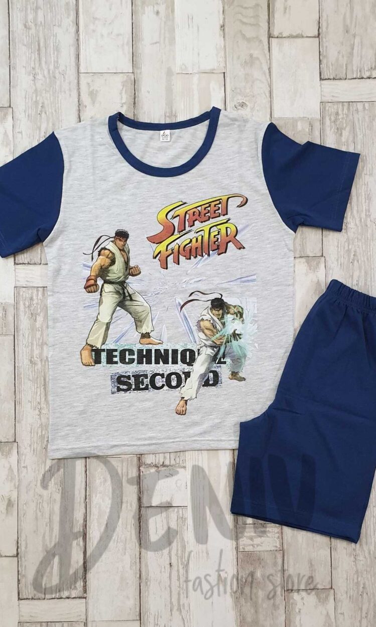 Детска лятна пижама Его Street Fighter