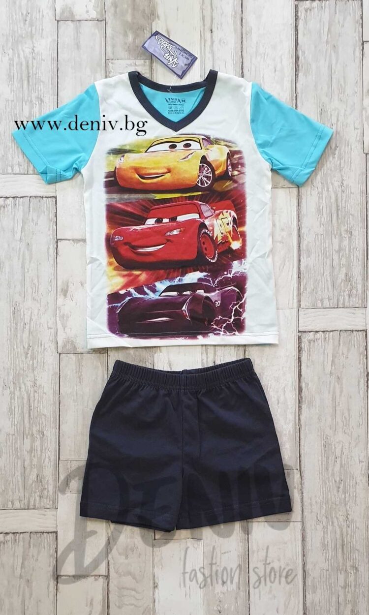 Детска лятна пижама за момче Венера Cars 2