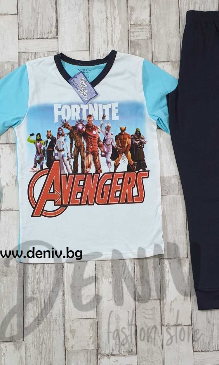 Детска тънка пижама Венера Fortnite Avengers