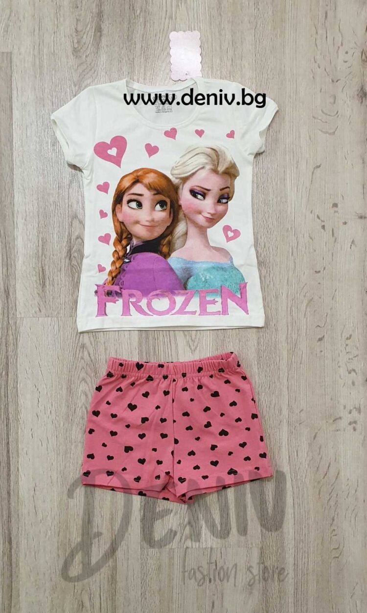 Детска лятна пижама за момиче Венера Елза и Ана