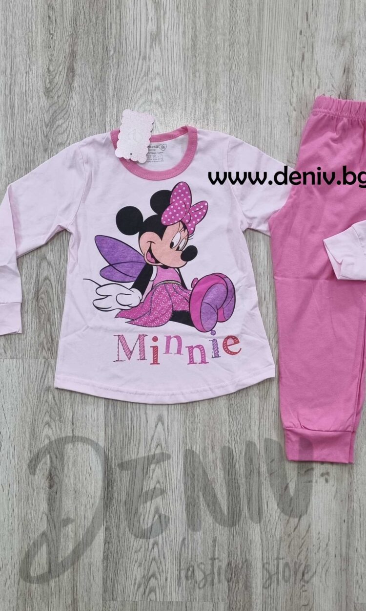 Детска тънка пижама Венера Minnie розово