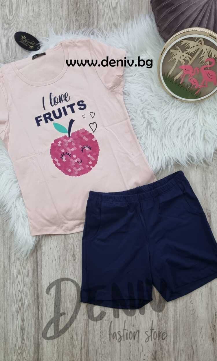 Дамска лятна пижама Иватекс Fruits
